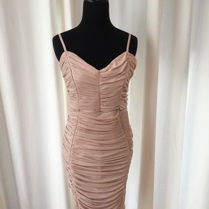 Lipsy London Foil Ruched Cami Dress